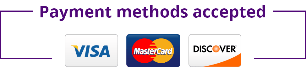 payment methods accepted
